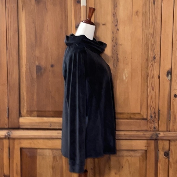 32 Degrees HEAT Charcoal Gray Cowl Neck Velour Sweater Sz. L - Picture 5 of 5